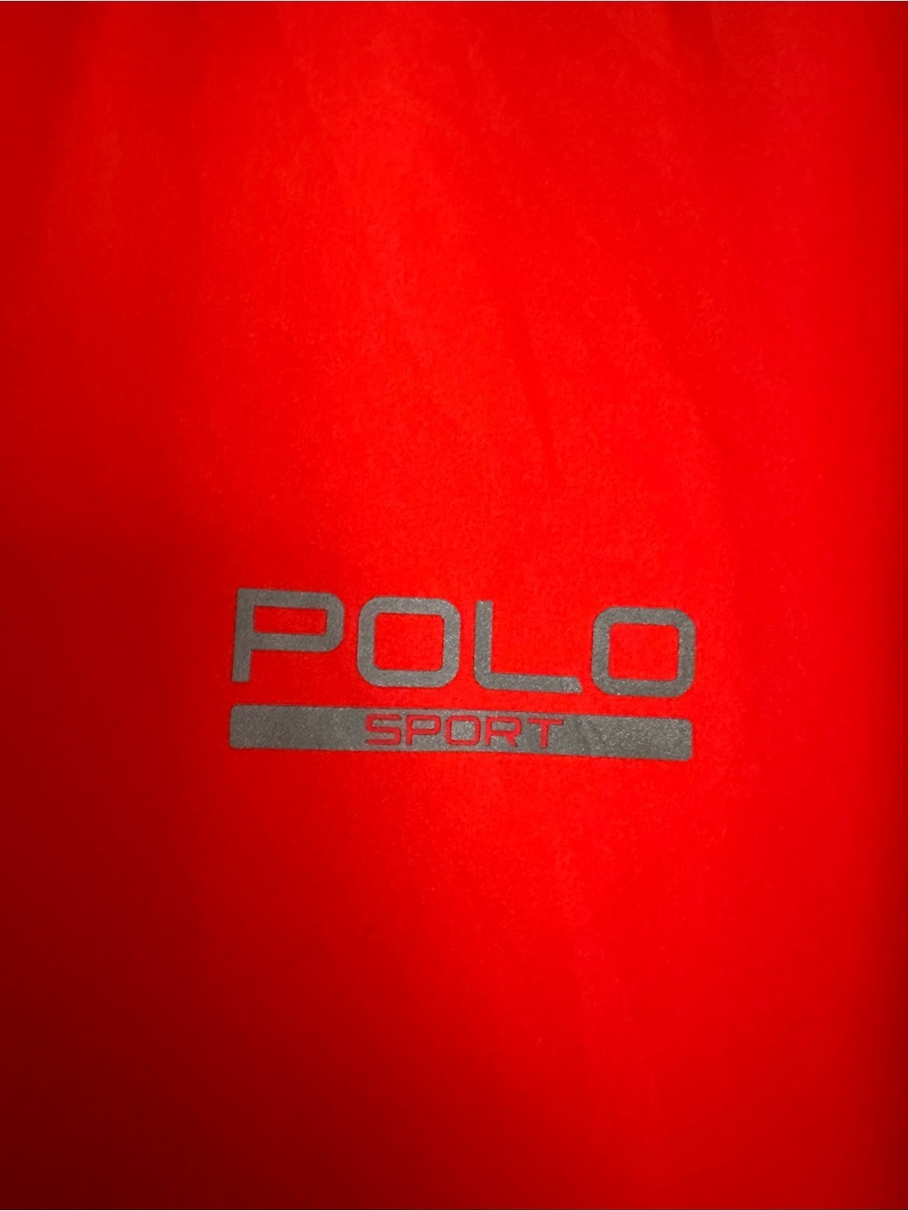 Polo Sport nylon windbreaker vibrant "rescue orange" color XL - Picture 2 of 5